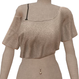 USAesthetics Grey Basic Off The Shoulder Tee