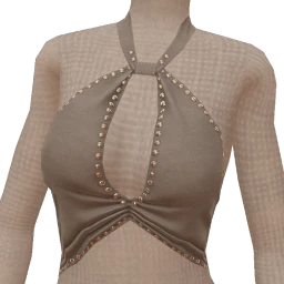 USAesthetics Grey Marl Blend Crop Top