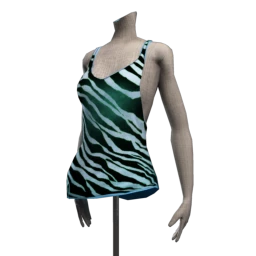 Zebra Pattern Slouch Vest
