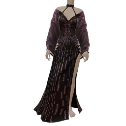 Cosmos Extreme Flare Sleeve Sparkle Witch Dress