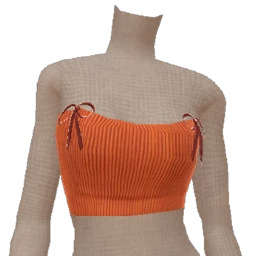 Foal Burnt Orange Ribbed Crop Top