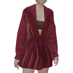 Drop Science Maroon Maze Dress