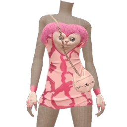 Yume Swirling Cat Dress