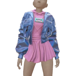 Yume Oversized Playful Bomber Jacket Dress