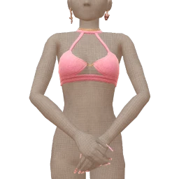 Yume Pink Knit Mini Top