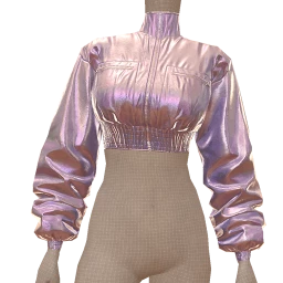 Yume Shimmering Cropped Windbreaker