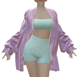 Yume Futuristic Puffy Jacket Outfit