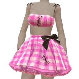 Cosmos Halloween Pink Stitched Distress Dress