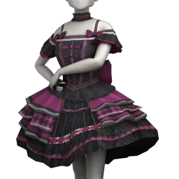 Yume Porcelain Doll Dress - Black