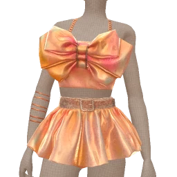 Yume Vibrant Tangerine Metalic Outfit