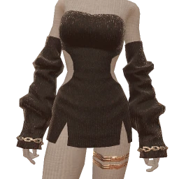 Ikon Elite Glitter Glow Black Knit Jumper Dress