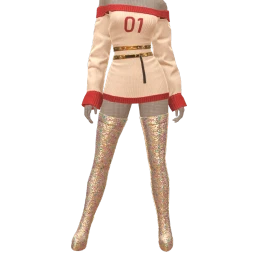 Yume Shimmer Red Jumper Dress