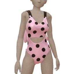 Yume Bunny Ears Polkadot Swimsuit