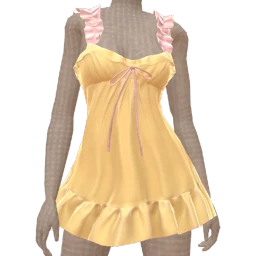 Yume Sunset Sorbet Yellow And Pink Mini Dress