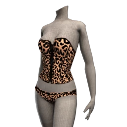 Palermo Corset Underwear - Leopard