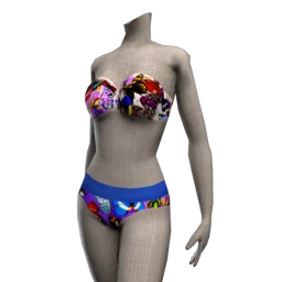 Bastet Bandeau Bikini - Blue Butterflies
