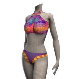 Kijane Neon Rainbow Swimsuit