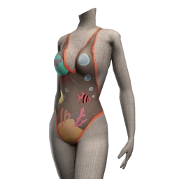 Kijane Coral Reef Mesh Swimsuit