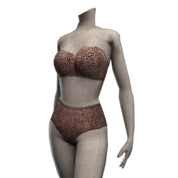Kijane Strapless High Waist Safari Swimsuit