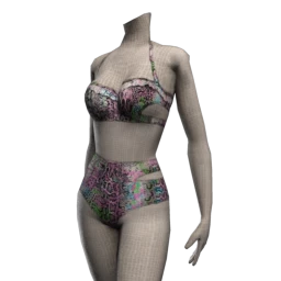 Kijane Vivid Chameleon Cut-Out Swimsuit