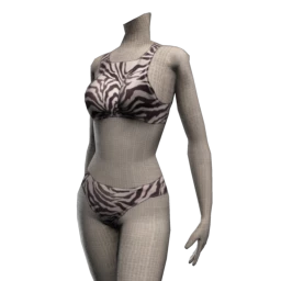 Kijane Lounging Zebra Two Piece Swimsuit