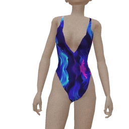 Mahiki Blue Flames Swimsuit
