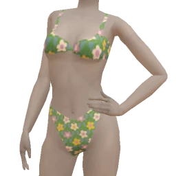 Mahiki Green Floral Bikini