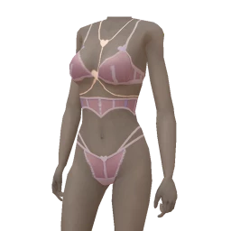 Palermo Bold Heart Lingerie Set