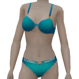 Palermo Green Contrast Logo Print Lingerie