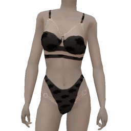 Black Chain Lace Lingerie