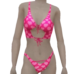 Palermo Pink Hearts Lingerie