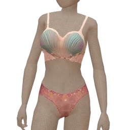 Palermo Mermaid Shell Pink Lingerie
