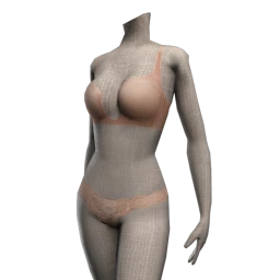 Justine Barely There Bra Set - Beige