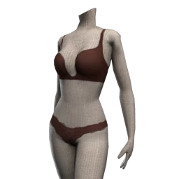 Justine Barely There Bra Set - Umber