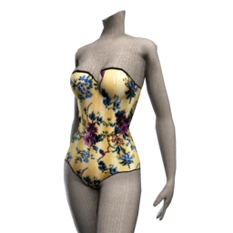 Floral Strapless Body Suit