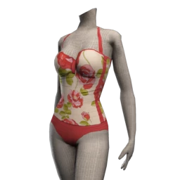 Mazu Tankini - Floral - Red