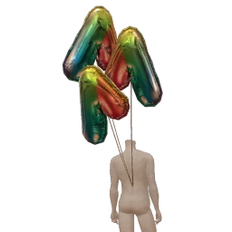 Cosmos Follow Me Around Anniversary Balloons