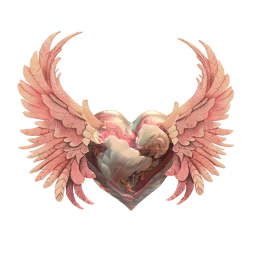 Cosmos Fluffy Heart Wings