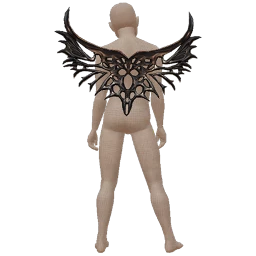 Cosmos Black Futuristic Party Wings