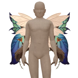 Cosmos Foxglove Peacock Butterfly Wings