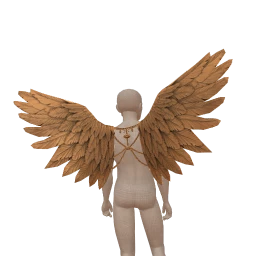 Cosmos Gilded Bronze Feathered Wings