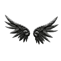 Luxe Dark Whimsical Wings
