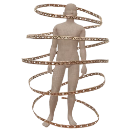 Cosmos Floating In Chains