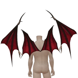 Delirious Shadow Brass Bat Wings