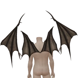 Delirious Shadow Metallic Bat Wings