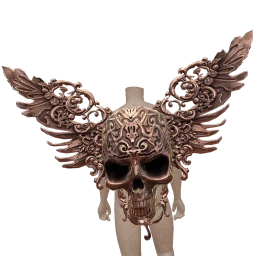 Front Row Rose Gold Skull Wings