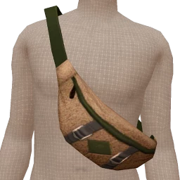 Front Row Evergreen Embrace Green-Trimmed Crossbody Bag