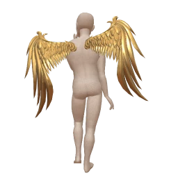 Ikon Shiny Blizzard Gold Wings