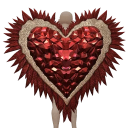 Ikon Elite Dazzling Crystal Heart Wings