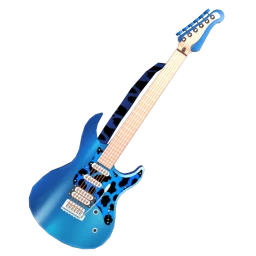 USAesthetics Aqua Glitter Guitar